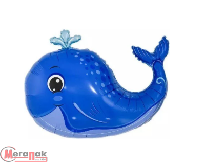 Шар с клапаном (17''/43 см) Мини-фигура, Бенни, Маленький китенок, 1 шт.  - фото