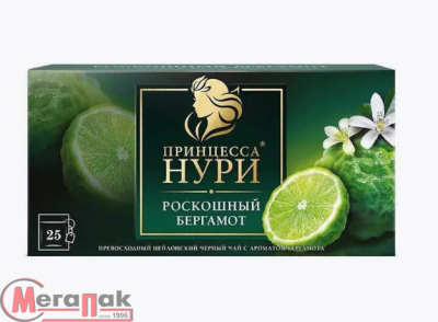 Чай Нури Роскошный бергамот (1,5 гр.x 25 х 18) № 0252-18-1 арт. 00550240  - фото