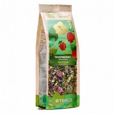 Чай Малина с мятой и гибискусом 100гр, арт. ЧБШ-78292  - фото