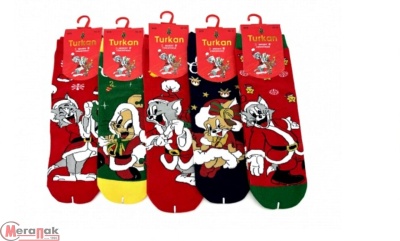 Носки женские TURKAN новогод. арт. 5519 Разноцветный - фото