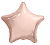 Шар фольга(2) (19''/48 см) Звезда, Мистик, Розовое Золото, Сатин, 1 шт.  - фото