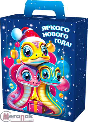 Новог.коробка "Презент "Диско" с анимацией до 800 гр Разноцветный - фото