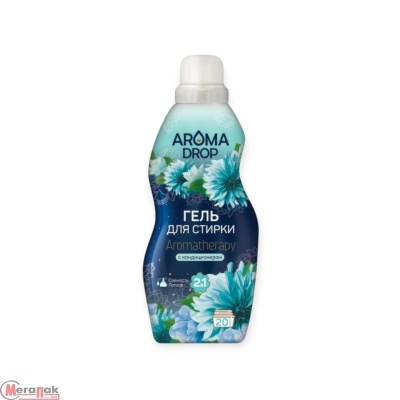 Гель для стирки 2в1 "AROMA DROP" Aromatherapy (Свежесть Лотоса), 1000г,  - фото