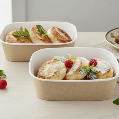 10шт Коробка с купольной PET крышкой OSQ CASE BOWL 860 Коричневый - фото