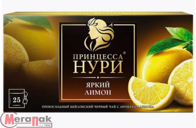 Чай Нури Яркий лимон (1,5 гр.x 25 х 18) № 0253-18-1 арт. 00550320  - фото