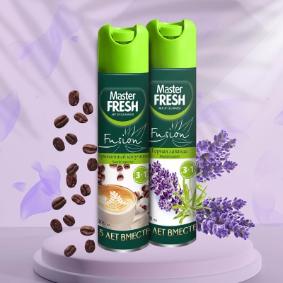 Освежитель воздуха Master Fresh Ароматный капучино арт. С0006482 300 мл  - фото