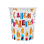 Стаканы бумажные "С Днем Рождения", свечи и звезды, 250 см. набор 6 шт. 2370421  - фото