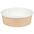 Контейнер бумажный OSQ Round Bowl 620 d150 мм h46 мм крафт/белый 1 шт.  - фото