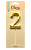 Свеча Цифра, 2 Объемные грани, на шпажке, Золото, Металлик, 4,5*7 + 7 см, 1 шт. с держат., 803062  - фото