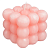 Свеча шары в кубе 9 см РОЗОВЫЙ, арт. 84343836 Розовый - фото