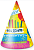 Колпаки, С Днем Рождения! (яркий праздник), 6 шт. в упак., E2162 Разноцветный - фото