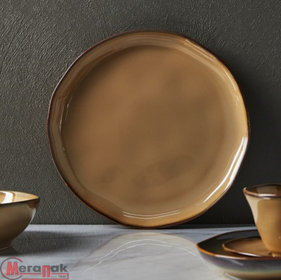 Тарелка обеденная Ivlev Chef Органика 26х2,5см, фарфор, бежевый арт. 816-382 Бежевый - фото