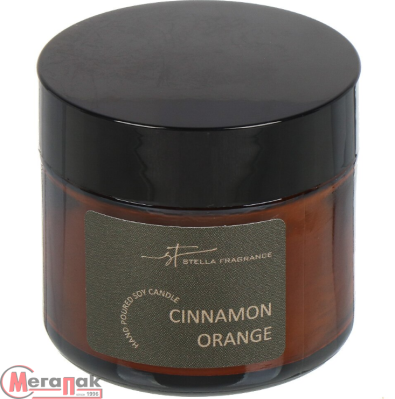 Свеча ароматическая в стакане Cinnamon Orange, 50г (12) SF0420  - фото