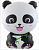 Шар с клапаном (17''/43 см) Мини-фигура, Панда, 1 шт.  - фото