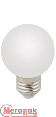 Лампа-шар LED 3W E27 3000K (100) Белый - фото