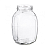 Стеклобанка 3000мл. винтовая д.100мм Кубышка, 1/6 Прозрачный - фото