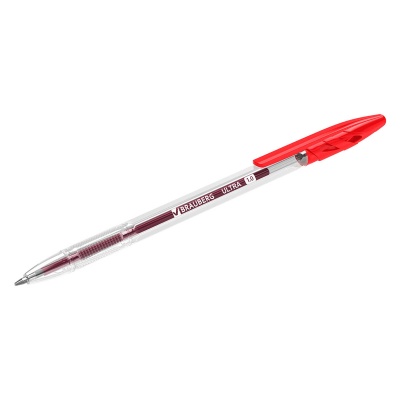 Ручка шариковая BRAUBERG "Ultra", КРАСНАЯ, 1мм, 143560  - фото