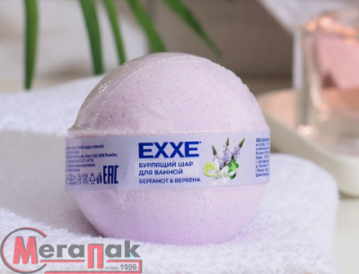 EXXE Бурлящий шар для ванной EXXE  "Вербена и бергамот", 120г арт. С0007334  - фото