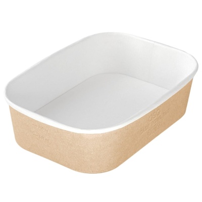 10шт Коробка с купольной PET крышкой OSQ CASE BOWL 860 Коричневый - фото