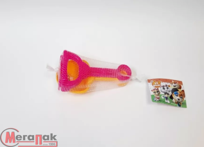 Игрушка ТМ "Тишин Папа" Набор для песка лопатка+грабельки, арт. НП01  - фото