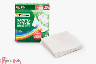 Салфетки-магниты ПАТЕРРА д/микс стирки 30 шт, 402-541 Белый - фото