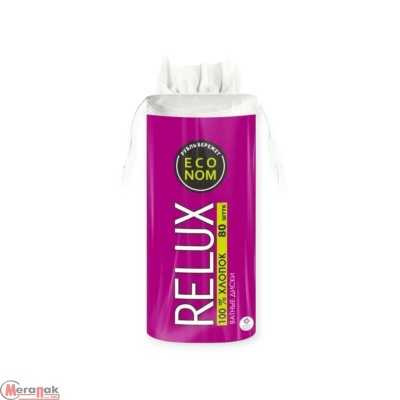 Ватные диски RELUX, 80 шт/упак, непрошитые, ГЛ-00013390 (24) Белый - фото