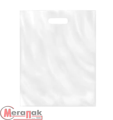 Пакет ПВД 380*500(+30), 70 мкр, белый 1/5 Белый - фото