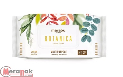 Салфетки влажные Marabu Botanica 50 шт., WW048 (12)  - фото
