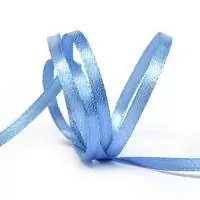 Лента атласная "Ideal" 3мм*100м, ярко-голубой Голубой - фото