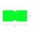 Этикет-лента BRAUBERG 21*12мм прямоугольная, зеленая, КОМПЛЕКТ, 5 рул по 600шт Зеленый - фото
