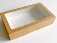 Коробка карт с окном 200*120*40мм ECO TABOX 1000, 27604, 37061 (100,300) Бежевый - фото
